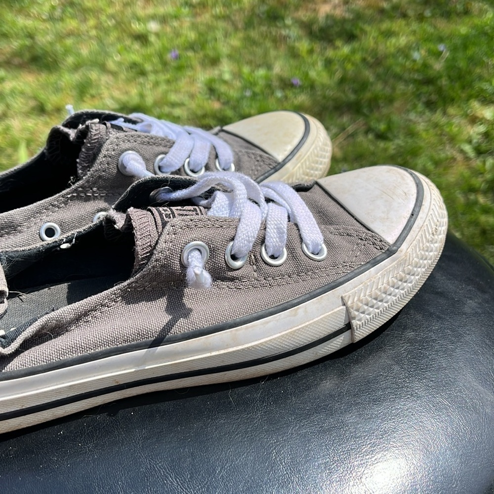 Converse Women's Chuck Taylor All Star Shoreline Slip On, Gray Low-Top Sneakers - Picture 4 of 9